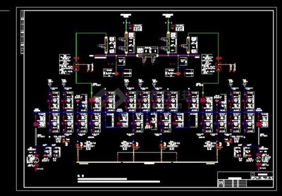 【电气主接线图】某热电厂工程设计cad电气主接线图_土木在线